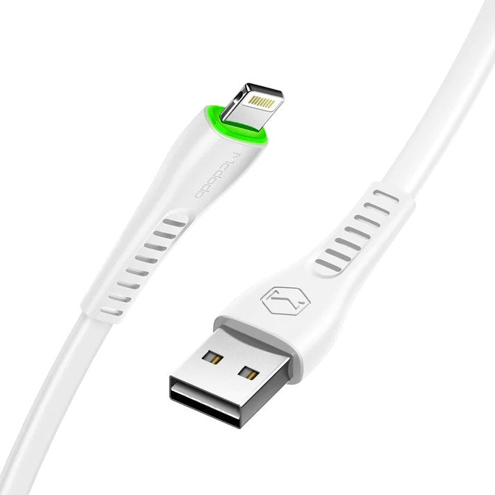 Mcdodo CA6360 Flying Fish Series 2A Lightning Data Cable With LED Light (1.2m/1.8m)