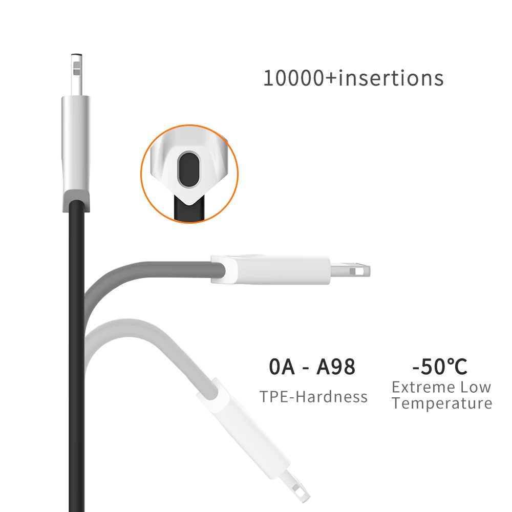 Mcdodo CA0310 2.1A Gorgeous Series USB AM To Lightning Cable Compatible For iPhone (0.2m/1.0m)