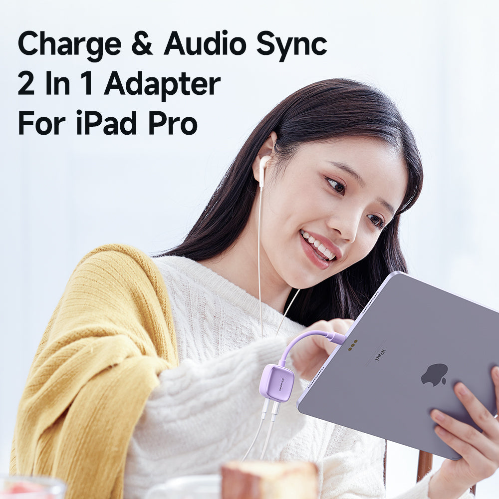 Mcdodo CA2740 2.4A Lightning to Lightning and DC3.5mm Audio Adapter Cable (Support Call Function)