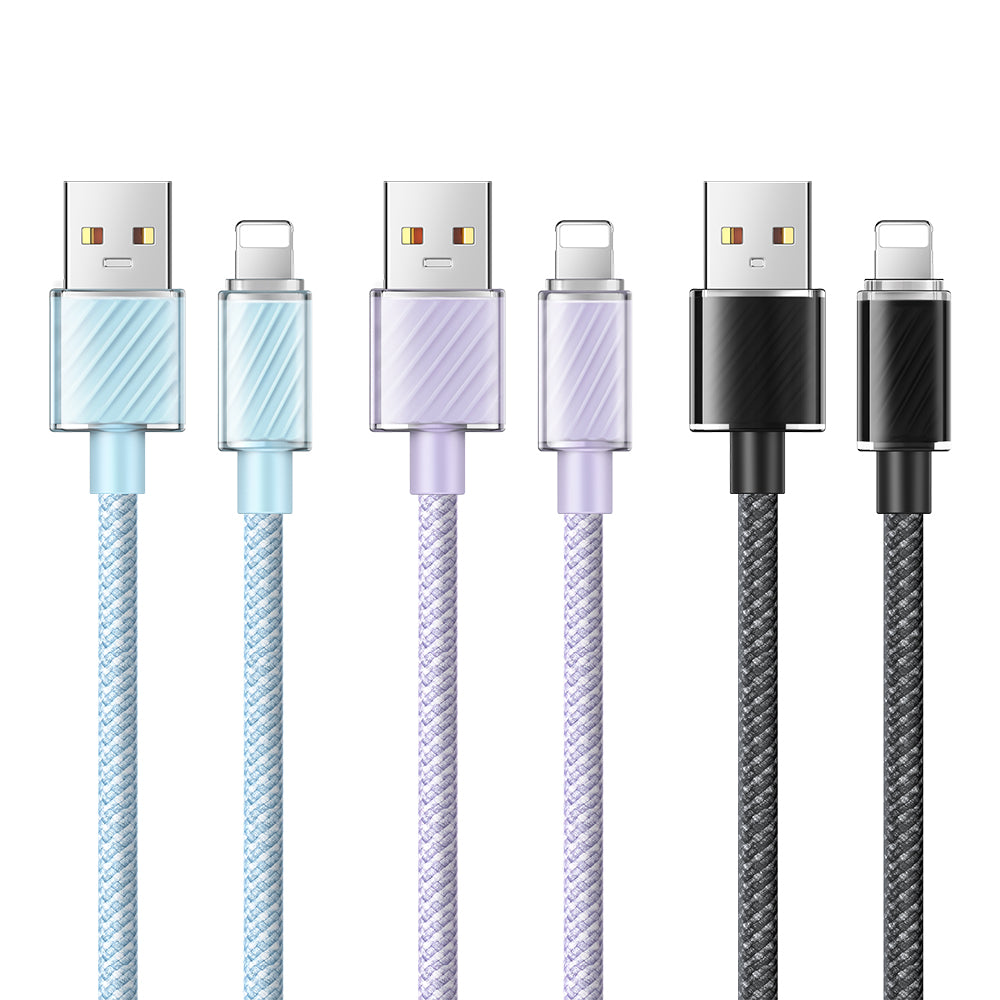 Mcdodo CA3642 Dichromatic Series Lightning USB Data Cable Compatible For iPhone (1.2m/2.0m)