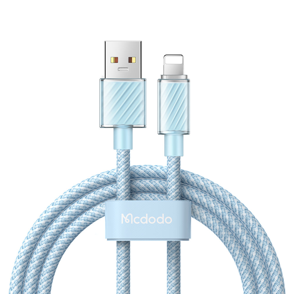 Mcdodo CA3642 Dichromatic Series Lightning USB Data Cable Compatible For iPhone (1.2m/2.0m)