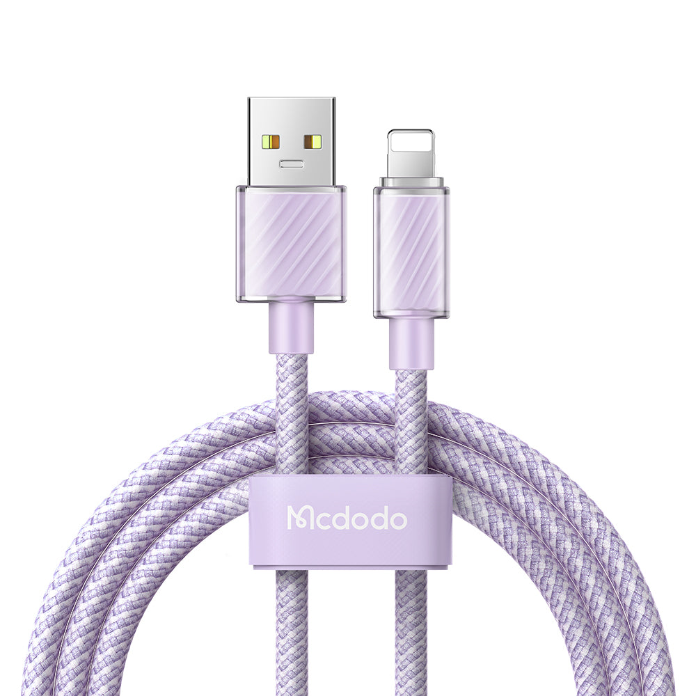 Mcdodo CA3642 Dichromatic Series Lightning USB Data Cable Compatible For iPhone (1.2m/2.0m)