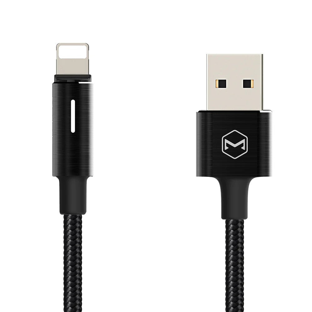 Mcdodo CA4600 King Series 2.4A Auto Power Off Lightning Cable Compatible For iPhone with LED Light (1.2m)