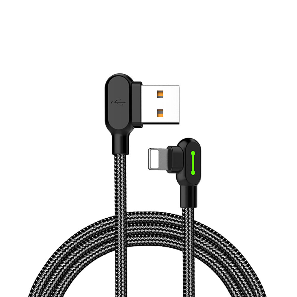 Mcdodo CA4670 Button Series Lightning Cable 2A 90 Degree Cable Compatible For iPhone (0.5m/1.2m/1.8m/3.0m)