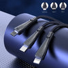 Mcdodo CA6960 Mamba Series 3A Lightning + Type-C + Micro USB 3 in 1 Cable (1.2m)