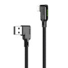 Mcdodo CA7510 Black Glue Series 3A 90 Degree Gaming Lightning Cable Compatible For iPhone (1.2m/1.8m)