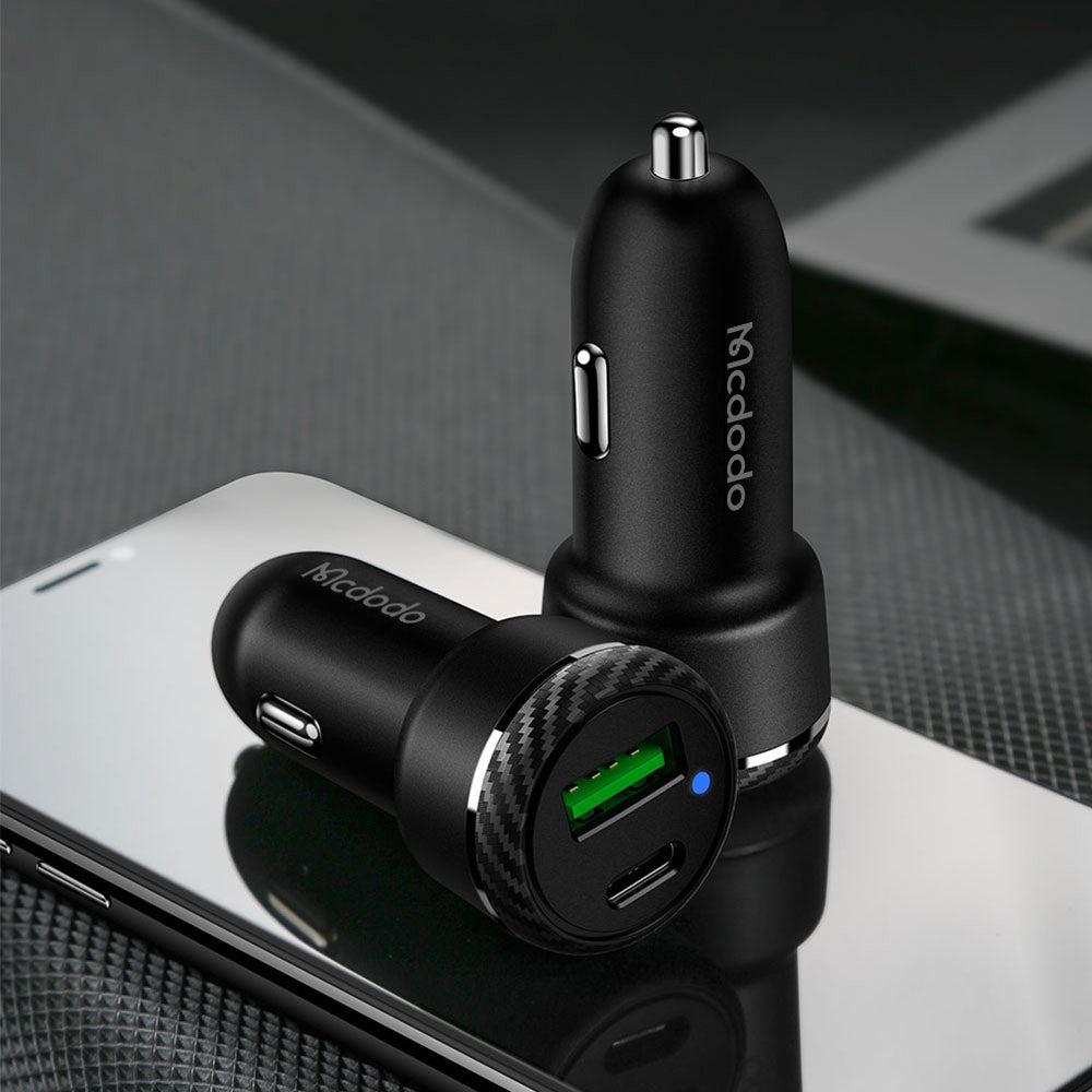 Mcdodo CC5970 LB Series 38W Dual Output Type C+USB Quick Charge Car Charger